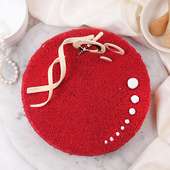 Round Shaped Red Velvet Cake, Order Online Cake