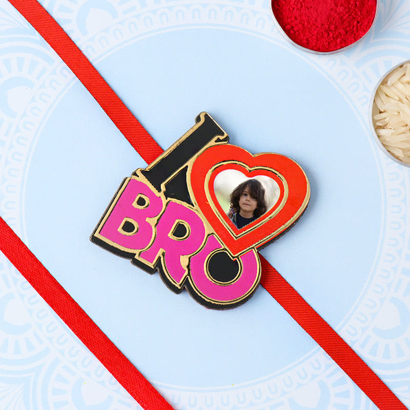 I Love Bro Personalised Rakhi - One Personalised Rakhi
