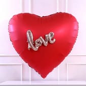 Golden Love Heart Balloons