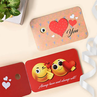 Smiley Greeting Card for Valentine Day