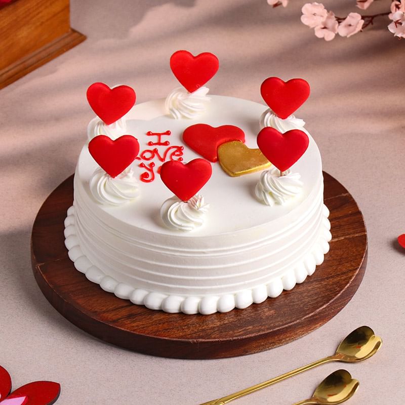 I Love You Valentine Cake