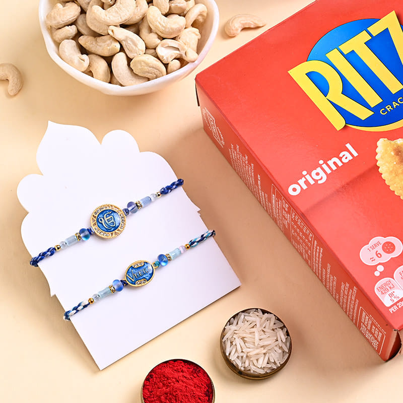 Ik Onkar N Veera Rakhis With Cashews N Crackers