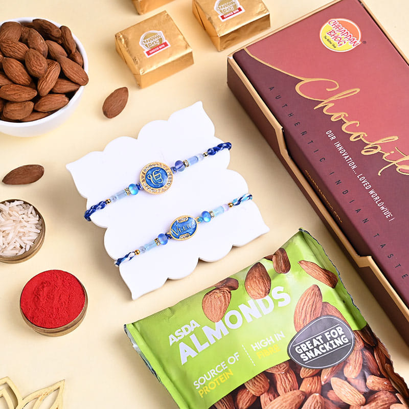 Ik Onkar N Veera Rakhis With Sweets N Almonds
