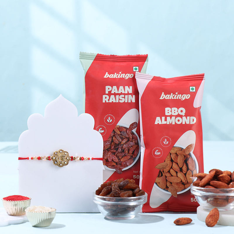 Ik Onkar Rakhi With Almonds N Raisins