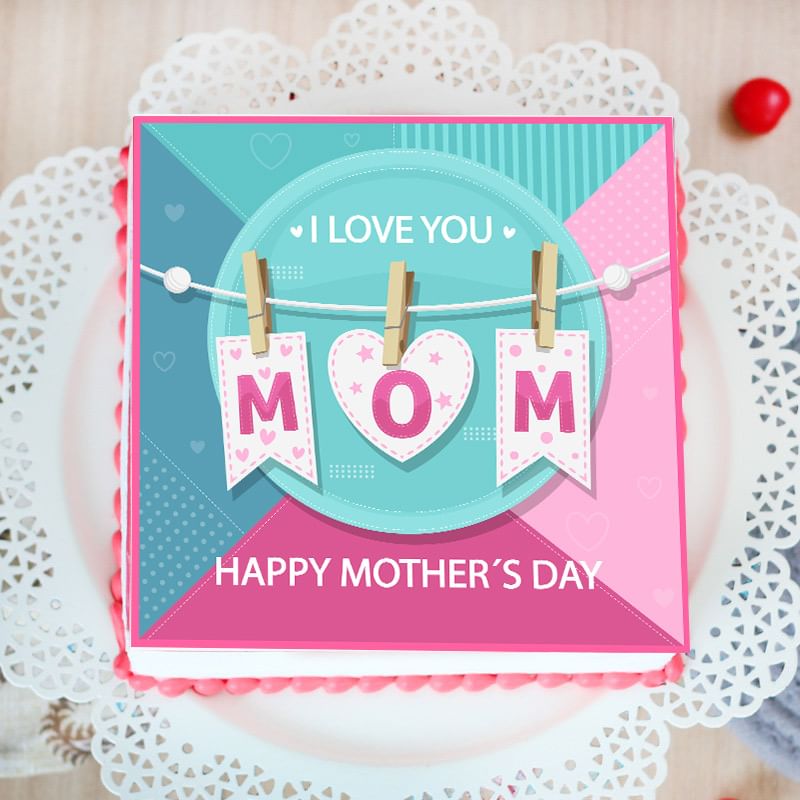 Mothers Day Poster Cake for Mom