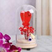 Buy Online Valentines Day Special ILY Glass Showpiece Gift