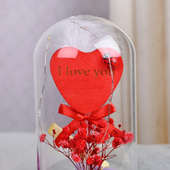 Order Online Valentines Day Special ILY Glass Showpiece Gift