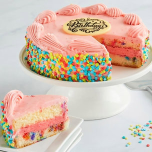Savoury Happy Birthday Cake - Birthday Strawberry Cake