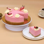 Strawberry Swirl Cheesecake