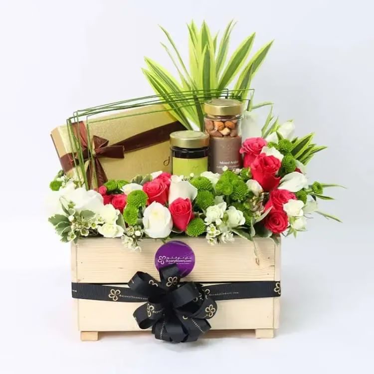 Exotic Blooms N Indulgence Festive Hamper