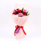Red N Pink Rose Bouquet