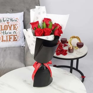 Timeless Red Roses Bouquet