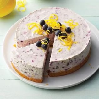 Velvet Blueberry Cheesecake