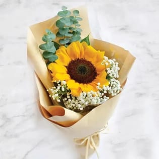 Sunlit Smiles Sunflower Bouquet