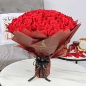 Majestic Red Roses Bouquet