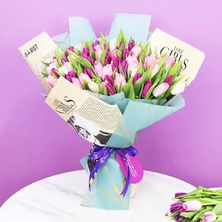 Tender Bloom Tulip Bunch