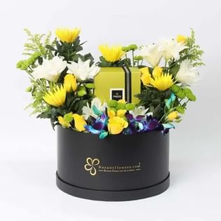 Sunshine Blooms N Chocolate Hamper