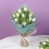 Whispering White Tulips Bouquet