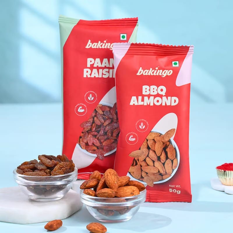 Oval Evil Eye Rakhi With Raisins N Almonds-Overseas