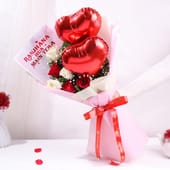 Forever Yours Heart N Rose Bouquet