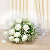 10 white roses - A gift of Perfect Celebrations