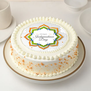 Independence Day Photo Cream Cake