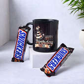 Indulge In Delight Of Personalized Mug And Snickers, Custom Chocolate Gifts