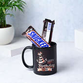 Personalized Mug And Snickers, Custom Chocolate Gifts