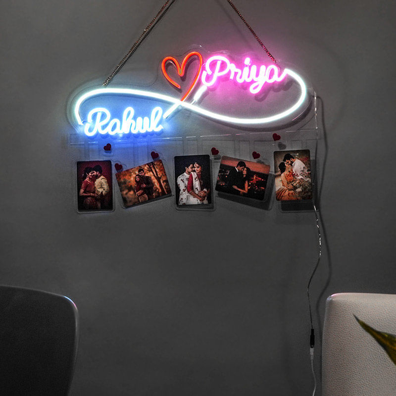 Infinite Love Personalised Neon Sign