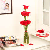 Order Lovely Red Roses Bunches Online
