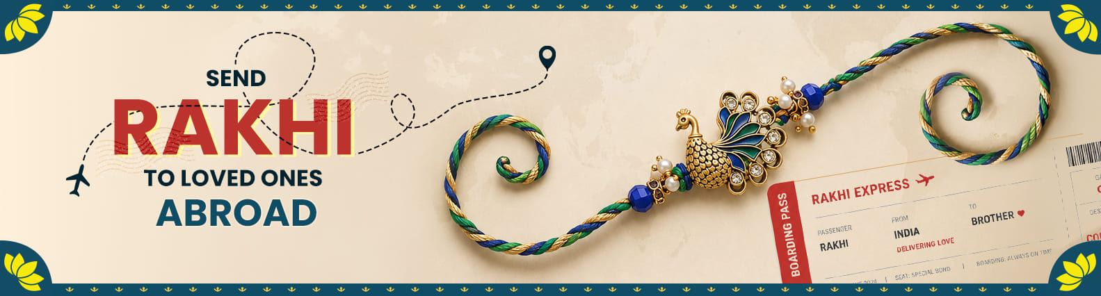 Send Rakhi Overseas Rakhi International