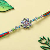 Intricate Handpainted Designer Rakhi