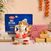 Intricate Lord Ganesha Idol With Dry Petha N Patisa