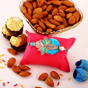 Intricate Rakhi Rocher Nuts Combo