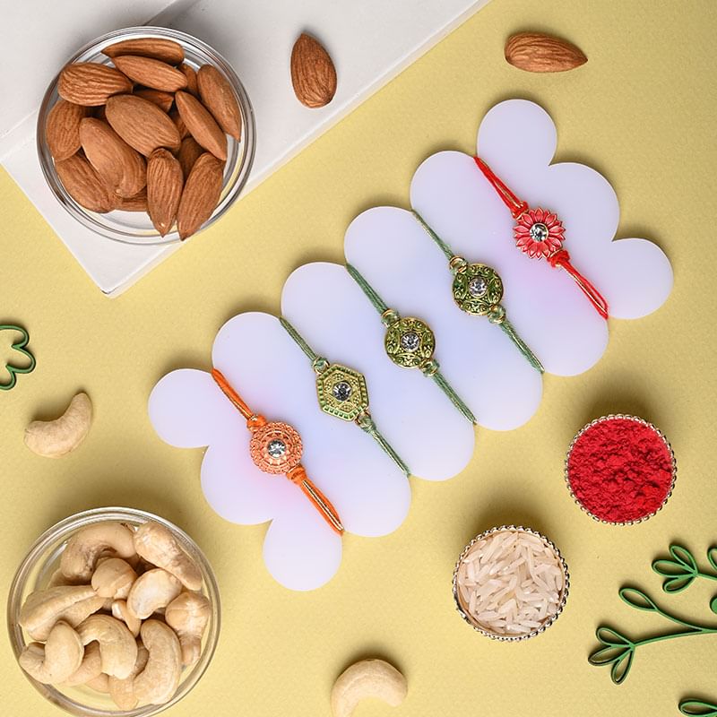 Intricate Rakhis With Wholesome Dry Fruits