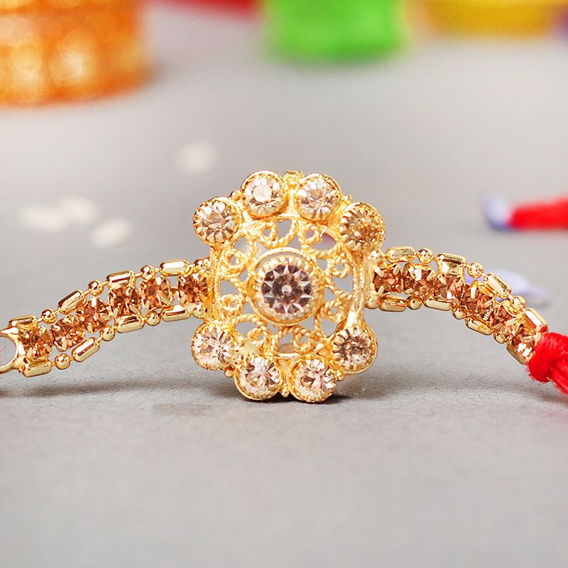 Intricate Stone Rakhi