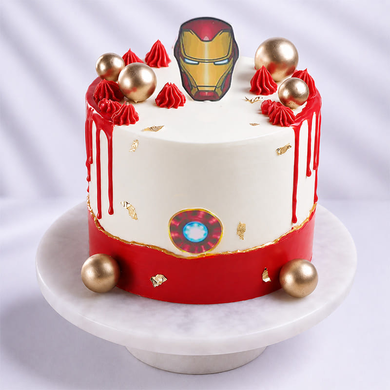 Iron Man Ark Reactor Drip Cake