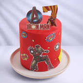 Iron Man Avengers Logo Cake