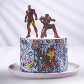 Iron Man Comic Cake