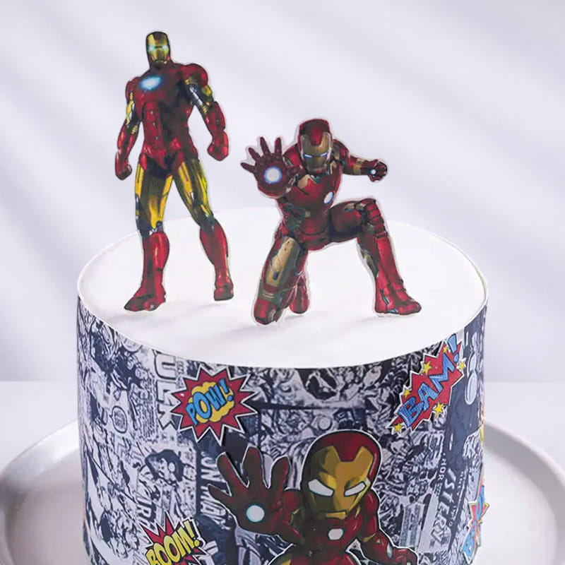Iron Man Comic Cake