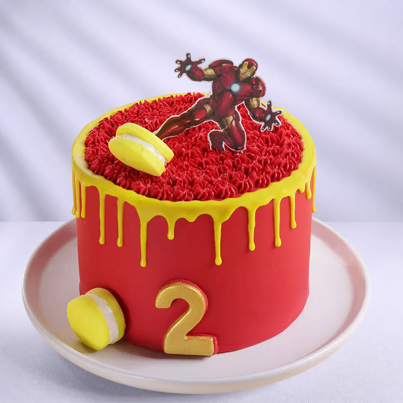 Iron Man Drip Cake
