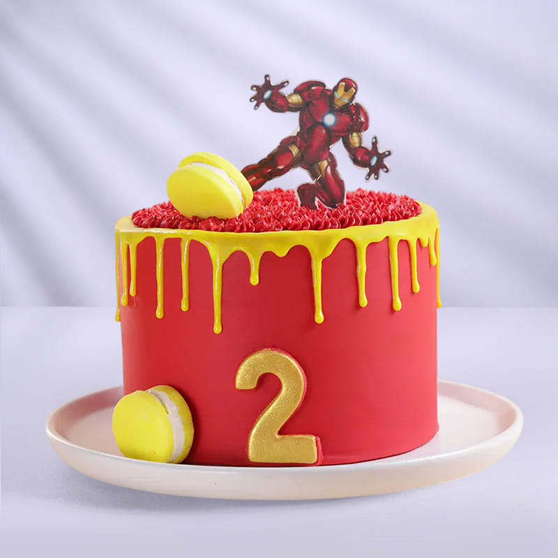 Iron Man Drip Cake
