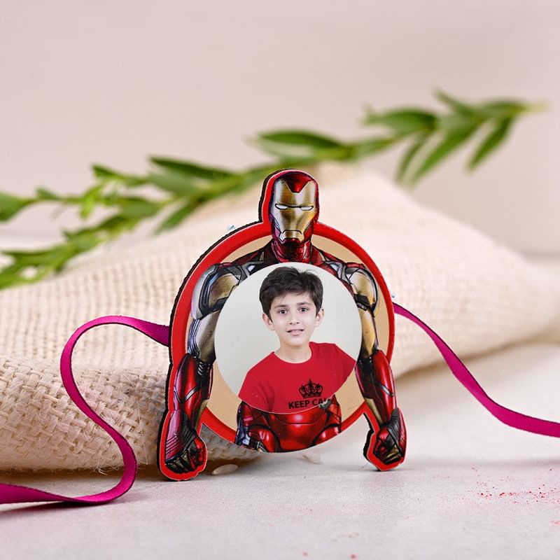 Iron Man Personalised Rakhi - One Superhero Personalised Rakhi