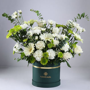 Ivory Blossoms Amid Verdant Trails