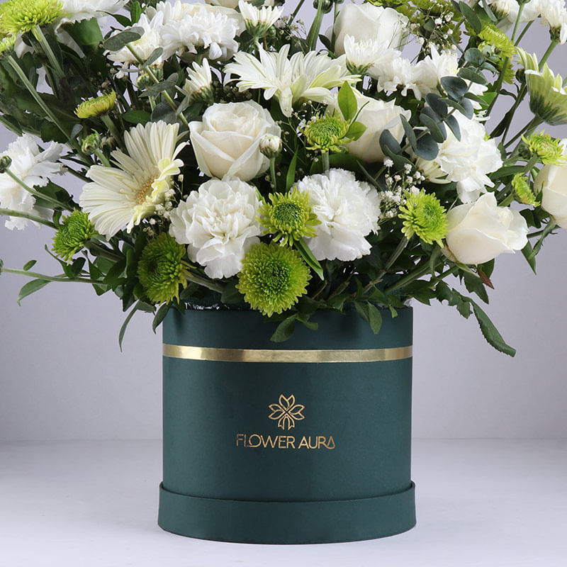 Ivory Blossoms Amid Verdant Trails