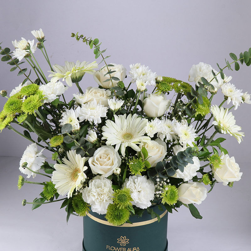 Ivory Blossoms Amid Verdant Trails