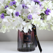 Ivory Letters With Violet Echoes