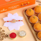 Jai Shree Ram Rakhi With Motichoor Ladoo