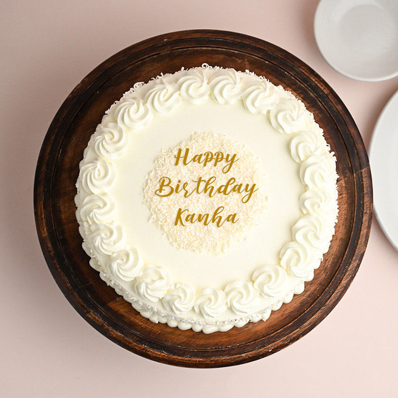 Janmashtami Special White Forest Cake