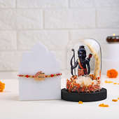 Jay Shri Ram Rakhi With Ram Lala Preserved Flowers Keepsake 